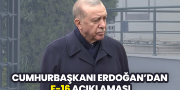 Cumhurbaşkanı Erdoğan'dan F-16 Açıklaması