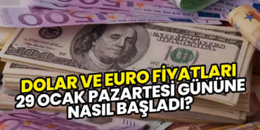 Dolar ve Euro Fiyatları 29 Ocak Pazartesi Gününe Nasıl Başladı?