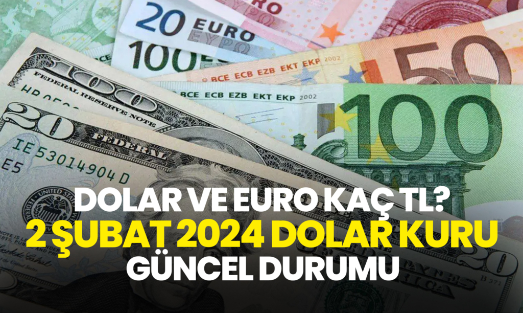 Dolar ve Euro Kaç TL? 2 Şubat 2024 Dolar Kuru Güncel Durumu