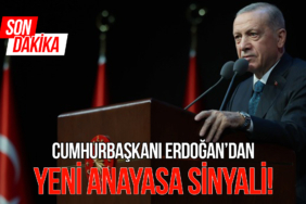 Cumhurbaşkanı erdoğan'dan yeni anayasa sinyali!
