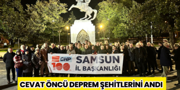 CHP Adayı Cevat Öncü Deprem Şehitlerini Andı