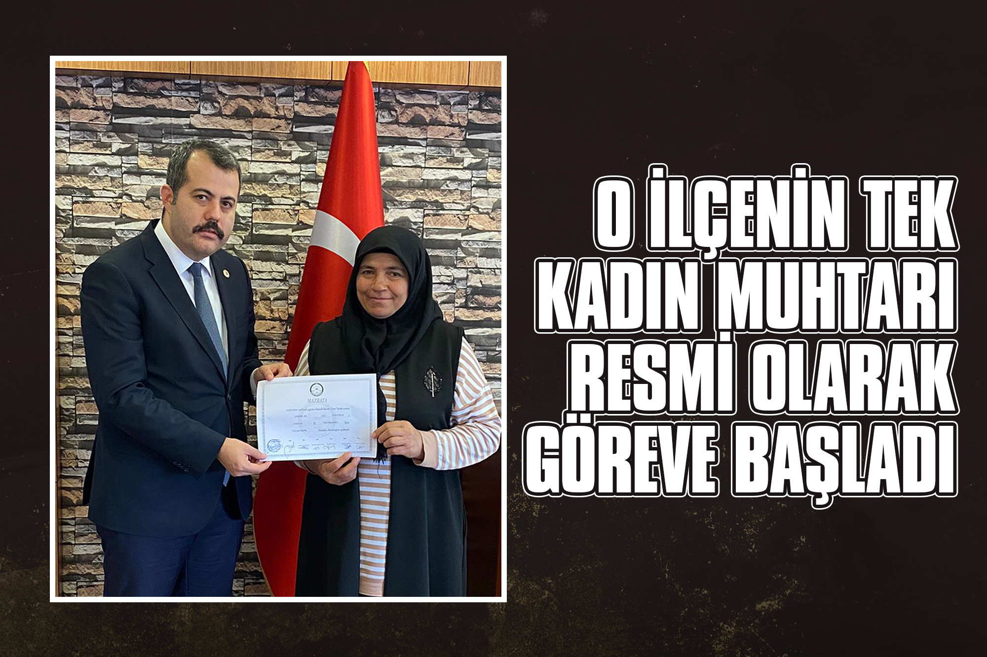 O-İlçenin-Tek-Kadın-Muhtarı-Resmi-Olarak-Göreve-Başladı