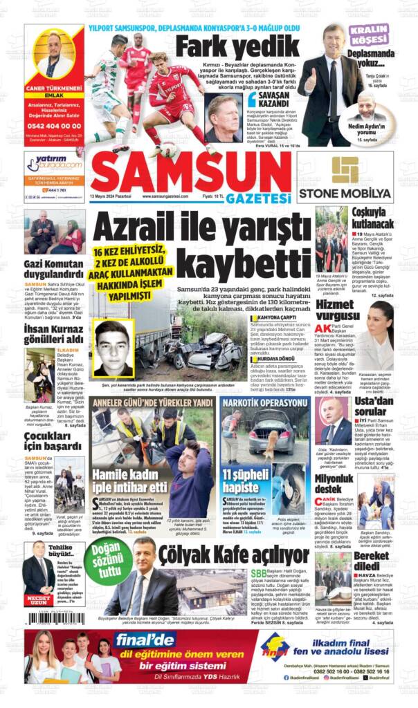 Samsun Manşet - Samsun Haberleri