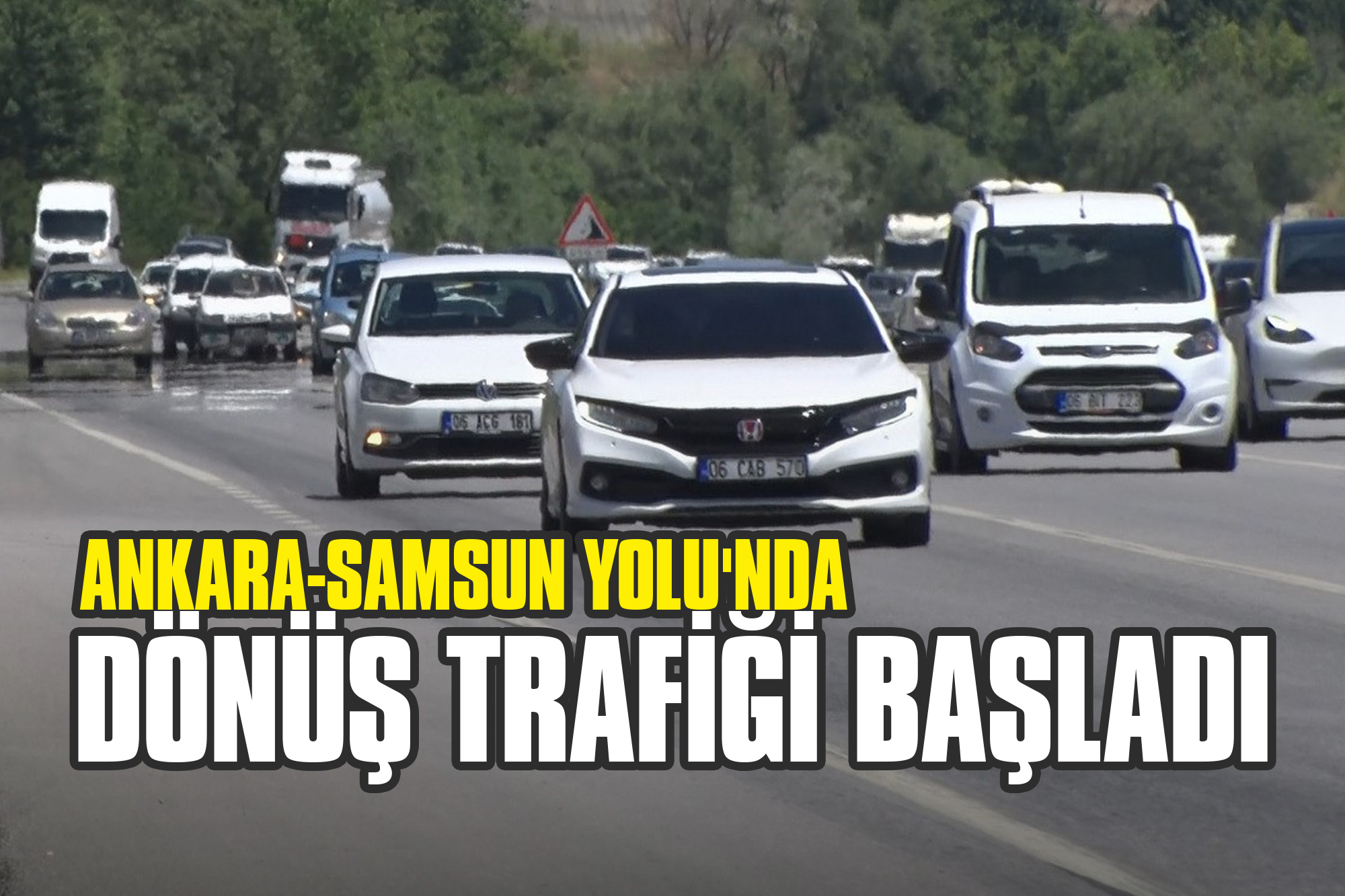 Ankara-Samsun Yolu'nda Dönüş Trafiği Başladı