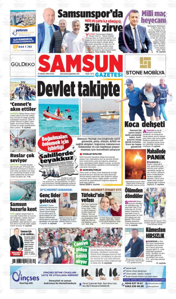 Samsun Manşet - Samsun Haberleri