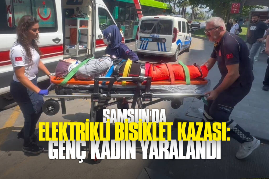 Samsun'da Elektrikli Bisiklet Kazası: Genç Kadın Yaralandı