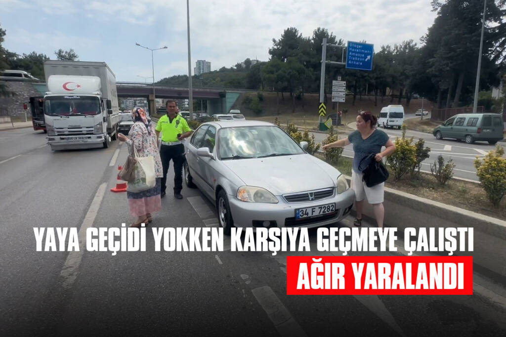 Yaya Geçidi Yokken Karşıya Geçmeye Çalıştı, Ağır Yaralandı