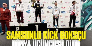 Samsunlu Kick Boksçu Dünya Üçüncüsü Oldu