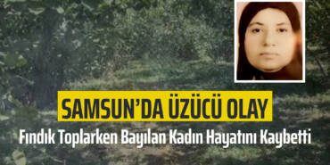 Samsun’da Fındık Toplarken Bayılan Kadın Hayatını Kaybetti