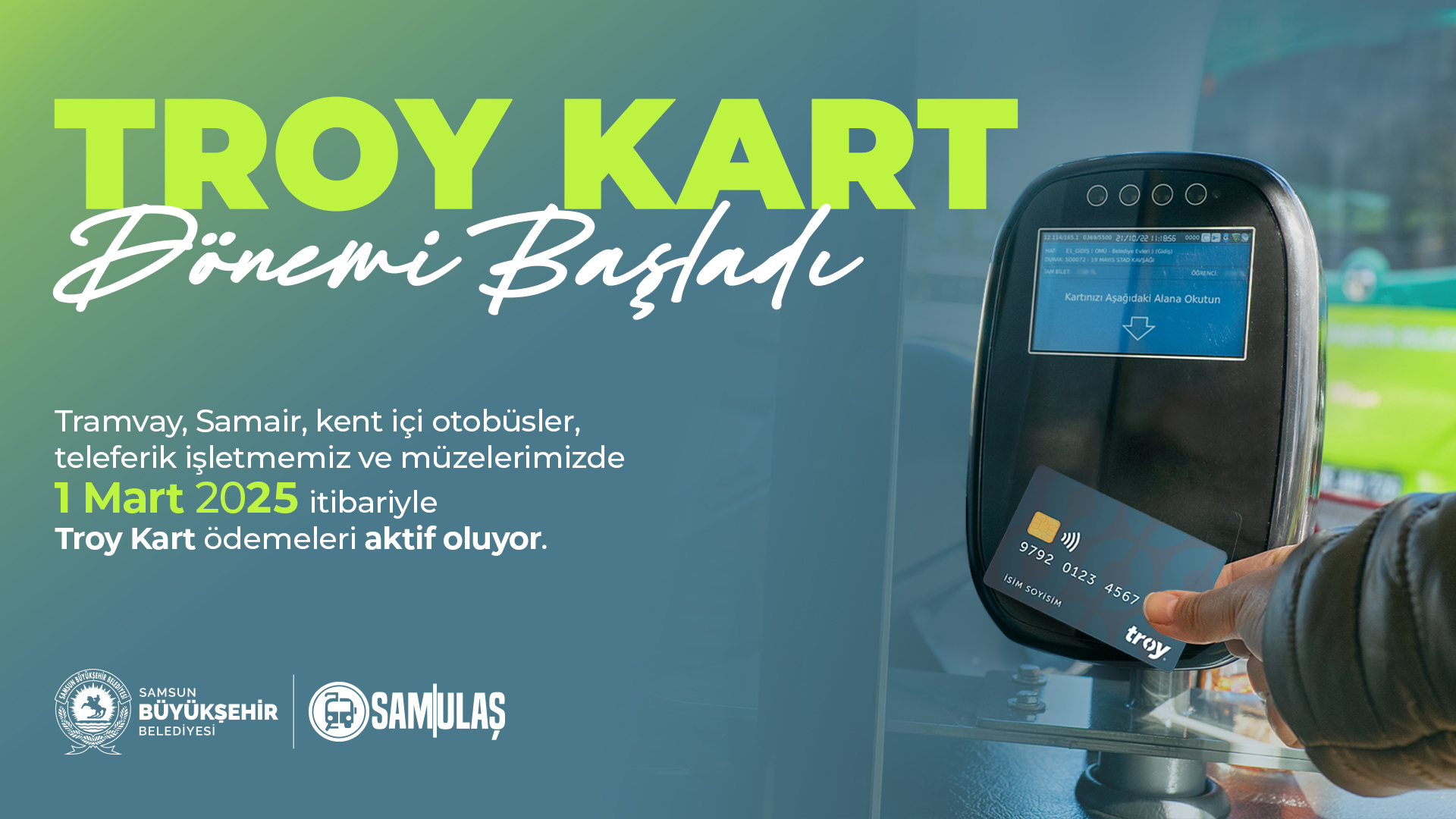 troy kart ulaşım haber