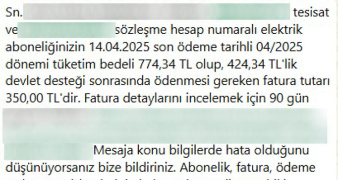Elektrik faturalarında devlet desteği bildirimi samsun manşet haberleri Samsun manşet - samsun haberleri