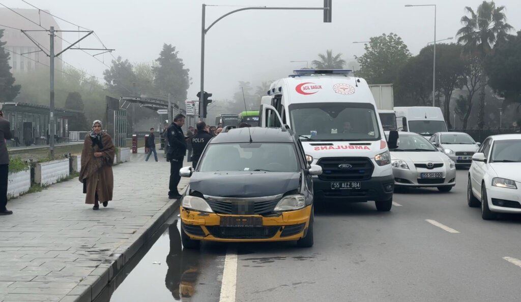 Samsun’da korkutan kaza: 2 kişi yaralandı samsun manşet haberleri Samsun manşet - samsun haberleri