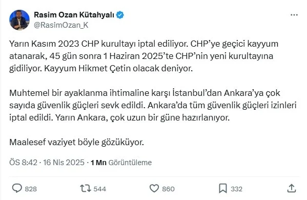 Rasim ozan kütahyalı hakkında gözaltı kararı samsun manşet haberleri Samsun manşet - samsun haberleri