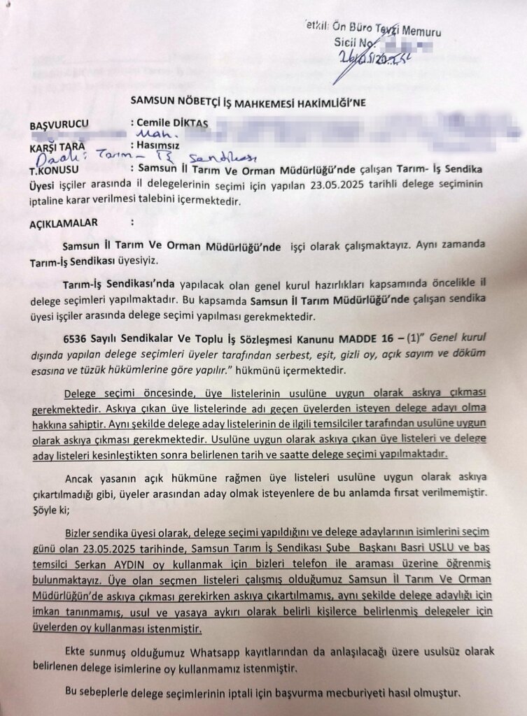 “adil değil” dediler seçimi mahkemeye verdiler samsun manşet haberleri Samsun manşet - samsun haberleri