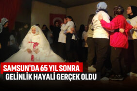 samsunda-65-yıl-sonra-gelinlik-giydi