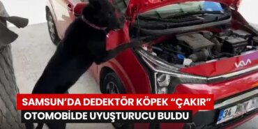 samsunda-dedektör-polis-çakır-otomobilde-uyuşturucu-buldu