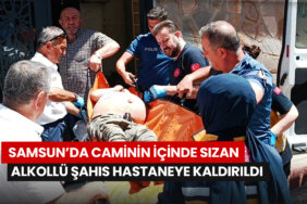 samsunda-caminin-icinde-sizan-alkollu-sahis-hastaneye-kaldirildi