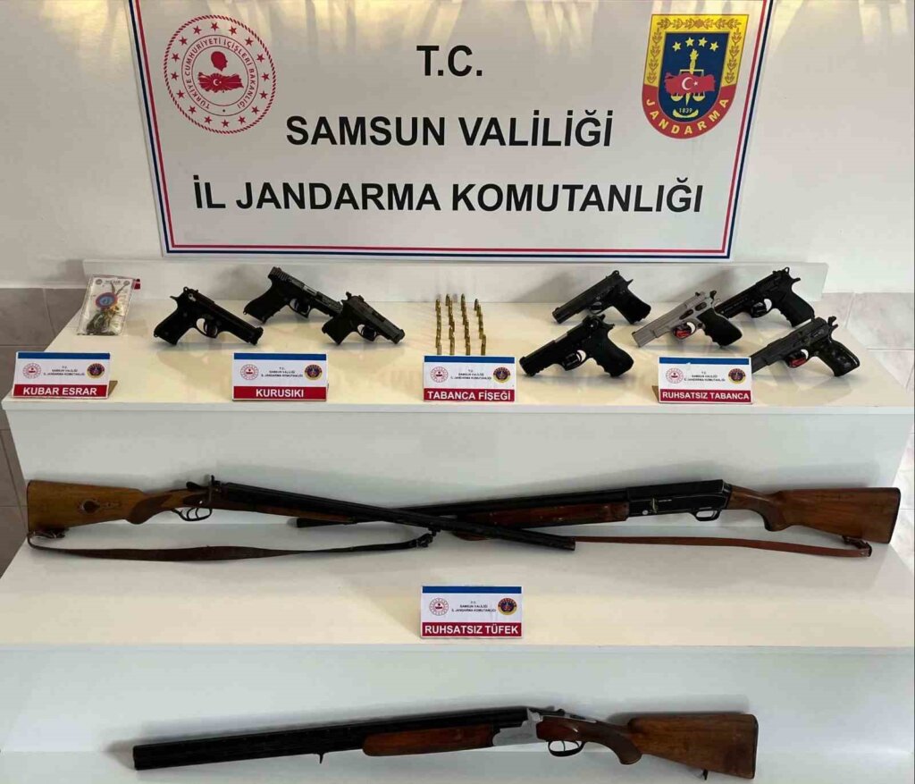 Bafra’da silah operasyonu: 6 kişi cephanelikle yakalandı samsun manşet haberleri Samsun manşet - samsun haberleri